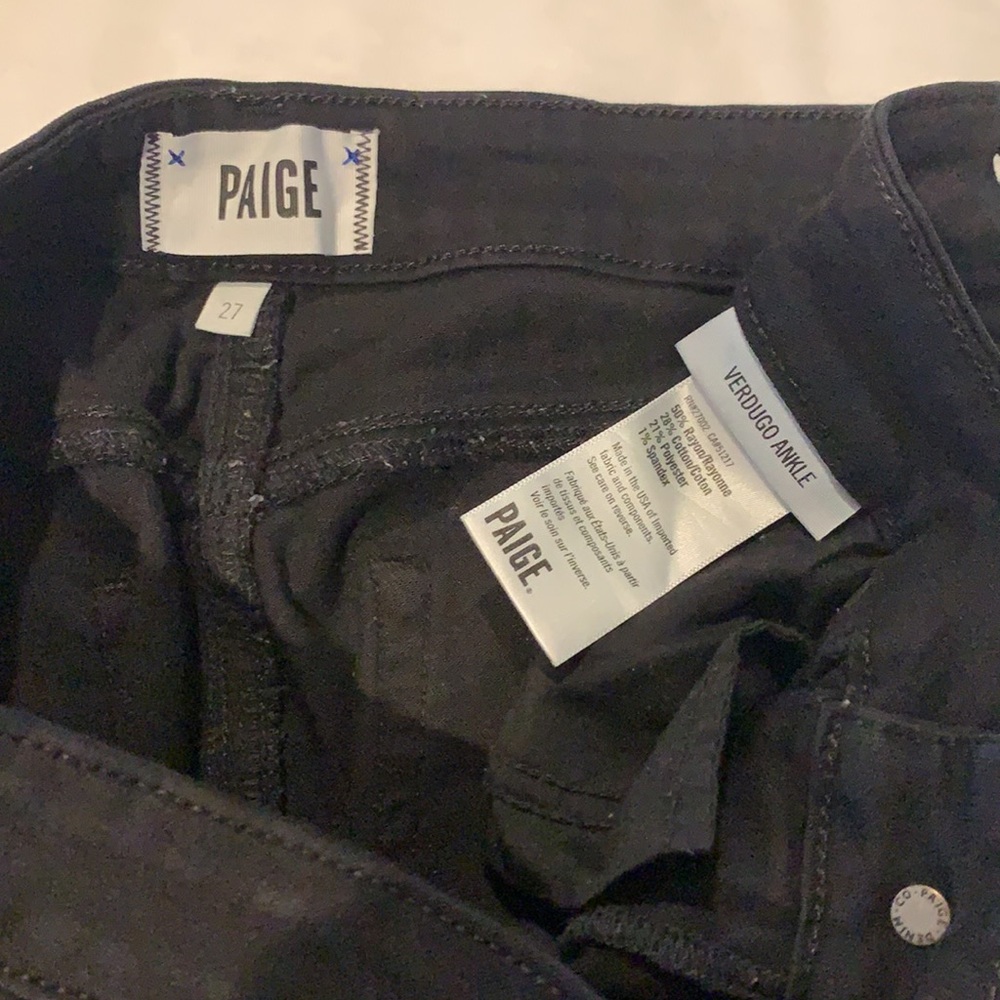 Paige Verdugo Ankle Black Jeans - Picture 2 of 3